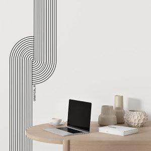 استیکر دکوراتیو مدرن سبک هندسی کد T6852
