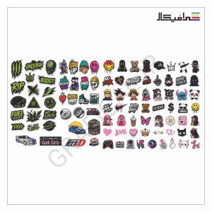 استیکر اسلپ مجموعه مختلف | کد 7568