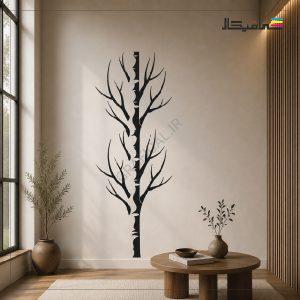 استیکر دیواری مدل درخت مینیمال انتزاعی مشکی | کد T7658